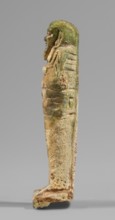 Ushabti, Wigs, funerary figurines, hoes, inscriptions, grave goods. Mummy-shaped figurine, standing