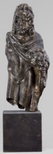 Figurine of Sylvanus in goat skin, with a pine wreath and a pine branch in his hand, figurine from