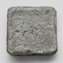 Lead weight, Greek letters in the corners EMIT; Athens, Attica; 4th–2nd century BC; weight; height