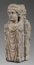 Double herm with heads of Apollo, unknown Roman workshop; herms; Apollo myth.; Roman sculpture,