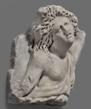 Fragment of a sarcophagus with a depiction of the Amazonomachy, unknown Roman workshop, 2nd quarter