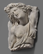 Fragment of a sarcophagus with a depiction of the Amazonomachy, unknown Roman workshop, 2nd quarter