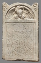 Tombstone, unknown Roman workshop; 2nd half of the 1st–1st half of the 2nd century; Rome findspot;