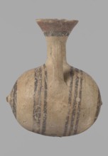 Cypriot gourd jug, Excavated at Nea Paphos Cyprus. Cypriot pottery, Cypriot Bichrome Ware III.