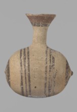 Cypriot gourd jug, Excavated at Nea Paphos Cyprus. Cypriot pottery, Cypriot Bichrome Ware III.