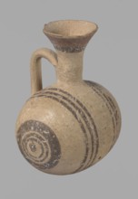 Cypriot gourd jug, Excavated at Nea Paphos Cyprus. Cypriot pottery, Cypriot Bichrome Ware III.