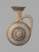 Cypriot gourd jug. A small vessel with a barrel-shaped gourd-shaped body, without a foot, with a