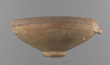 Bowl, excavations at Nea Paphos Cyprus — Bronze Age, 1650–1200 BC. Ceramic footed bowl/goblet on a