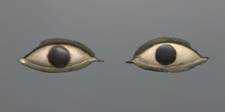 Pair of eyes from a sarcophagus mask. A pair of eyes probably originally placed in a sarcophagus