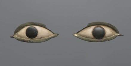 Pair of eyes from a sarcophagus mask. A pair of eyes probably originally placed in a sarcophagus