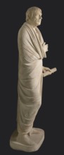 Depiction in the Pseudo-Seneca type, currently identified as a portrait of Aristophanes or Hesiod;