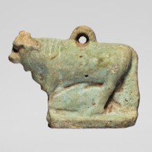 Amulet — bull; figurine of a bull standing on a base, full-plastic work with a pendant on the back;