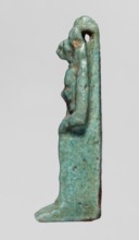 Amulet — figurine of a lion-headed goddess; lionesses; Egyptian deities; Sekhmet ; Wadjit ; Bastet