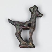 Figurine of a goat, unknown Near Eastern workshop; ibex, animal figurine, metalwork. Figurine of a