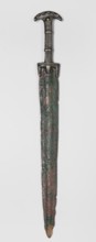 Double-edged sword, Bosporan workshop. Short sword, cast in one piece. Double-edged blade with a