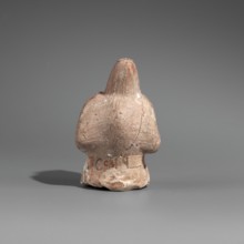 Hunchback puppet, Figurine hollow inside. Hunchbacked torso with a large head in a pointed cap set