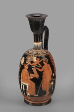 Ariballus lekythos with a depiction of a seated woman, unknown Apulian workshop, Classified
