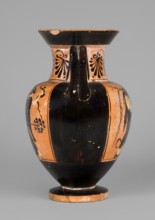 Black-figure neck amphora with a depiction of dancing maenads, The Diosphos Painter ca. 500–475 BC.