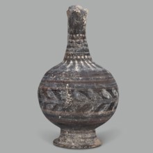 Oinochoe, unknown Cypriot workshop; Arsinoe Cyprus. Oinochoe on a cup-shaped foot with a spherical