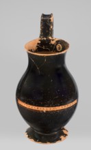 Olpe type of jug for liquids with inscription. Unknown Attic workshop; Crito ca. 550–500 BC.