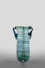 Dilekyt, unknown Syrian workshop; lekythos glass vessel, tube with spirally applied thread folded