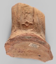 Fragment of a stamped amphora neck, 332–30 BC; Hellenistic period, possibly Knidos Caria, found in