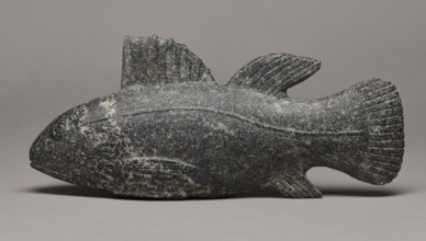 Late Period Egyptian fish figurine, c. 664–332 BC; figurine, height 29 cm, weight 1.812 kg;, A