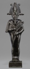 Figurine of the god Osiris, Statuette of a standing Osiris wrapped in a long, tight-fitting robe