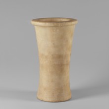 Bastet, stone vessel. The vessel walls taper gently to 1/3 of the height of the entire artifact,