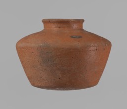 Vessel, Egyptian pottery vessel ceramic, clay, c. 2686–c. 2181 BC, Old Kingdom; excavated at Edfu.