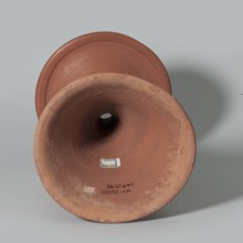 Bowl base. Base for a vessel with almost equal diameter of both rims; both rims irregular with a