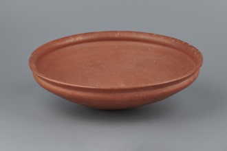 Medum-type bowl, Egyptian pottery, Medum-type bowl. Clay vessel with hemispherical shape narrowing