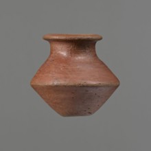Vessel, Egyptian pottery ceramic clay vessel, c. 1650–c. 1550 BC Second Intermediate Period, found