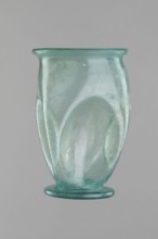 Glass cup, Egypt, 1st–2nd century AD. Isings form 32. Transparent bluish-green glass with slightly