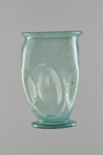 Glass cup, Egypt, 1st–2nd century AD. Isings form 32. Transparent bluish-green glass with slightly