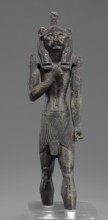Figurine of the god Mahes. Mahes myth.. Egyptian deities, Egyptian art, Egyptian sculpture.
