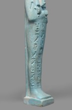 Udja-hera shabti, Udja-hera ca. 380–343 BC. Mummy-shaped funerary figurine shabti, Late Period,