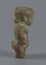 Amulet — Ptah-dwarf Pataikos, Figurine of a naked dwarf man with a large head with a wide forehead,