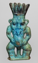 Amulet — god Bes; maker, Bes mythology, Egyptian deity; Late Period, 664–332 BC, Egypt; amulet;