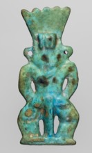 Amulet — god Bes; maker, Bes myth.; Egyptian deity; Late Period, 664–332 BC, Egypt; amulet; height