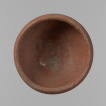 Medum-type bowl, ceramics; Egyptian pottery vessel clay, Medum-type bowl with hemispherical shape.