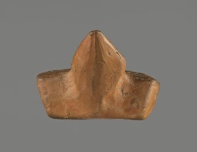Oil lamp, unknown Pannonian workshop. Oil lamp with leaf ornament, Roman three-burner lamp.