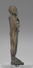 Figurine of the god Ptah; creator, restitution provenance; Ptah mythology; Egyptian deity; ankh
