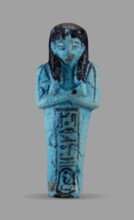 Queen Maatkare's shabti, Divine Wife of Amun, cartouches, hieroglyphs, uraeus iconographic,