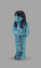 Queen Maatkare's shabti, Divine Wife of Amun, cartouches, hieroglyphs, uraeus iconographic,