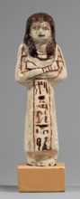 Ushabti of Mrs. As, hieroglyphs, As ca. 1295–1069 BC. Figurine in living costume, loincloth