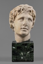 Head of Alexander the Great, unknown Roman workshop. Alexander III the Great King of Macedonia;