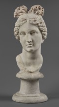 Head of the goddess Aphrodite, Roman workshop, early 1st century 1st century AD, sculpture;