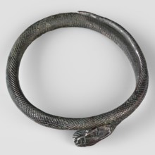 Snake bracelet, snakes, bracelets, 1st century BC, Italy, jewelry; height 2.3 cm, width 9.7 cm,