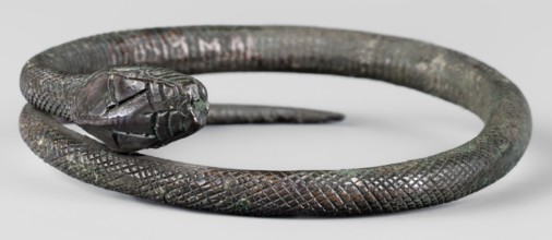 Snake bracelet, snakes, bracelets, 1st century BC, Italy, jewelry; height 2.3 cm, width 9.7 cm,